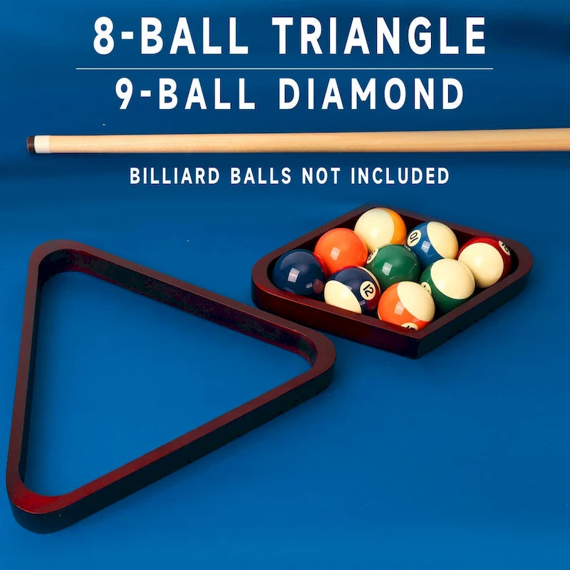 Râteliers de boules de billard en acajou massif pour billes de 57 mm