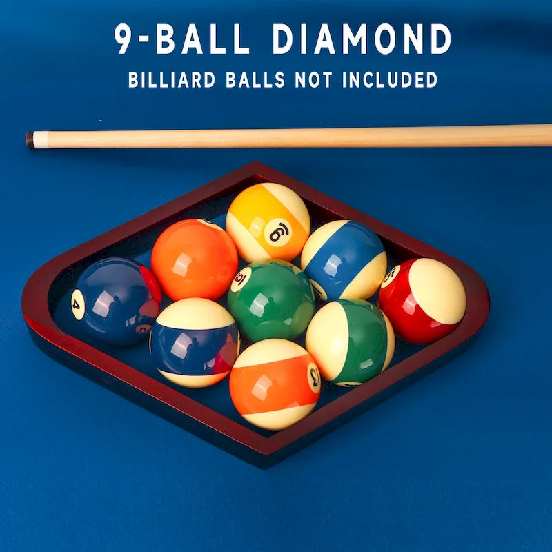 Râteliers de boules de billard en acajou massif pour billes de 57 mm
