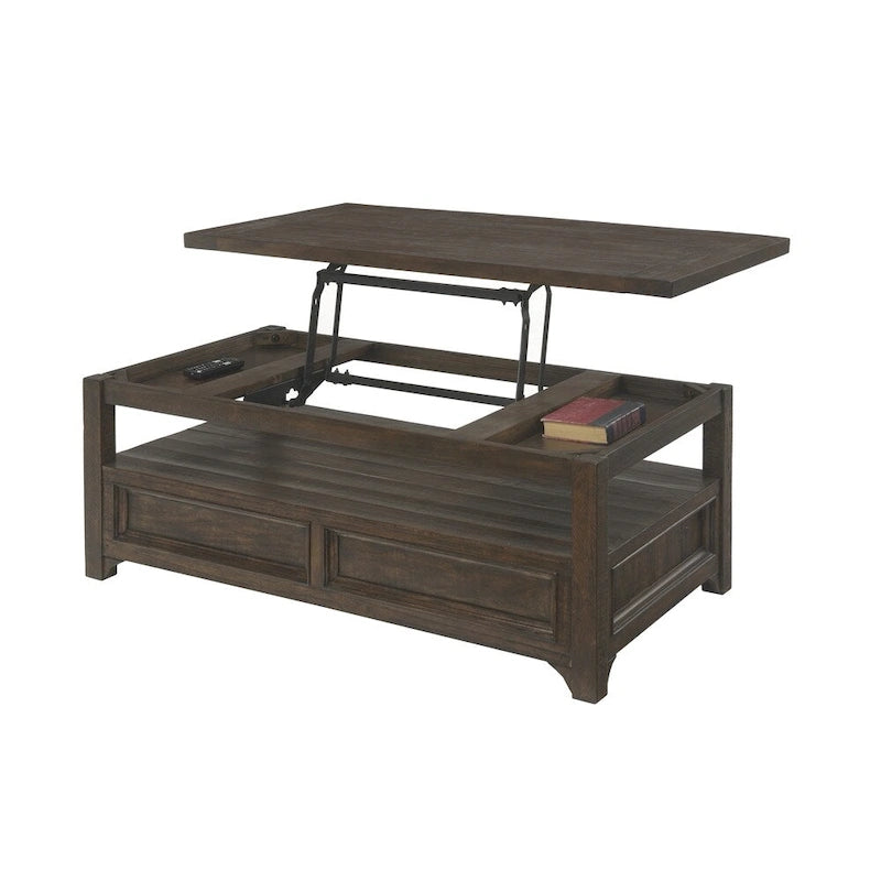 Table basse relevable en bois massif