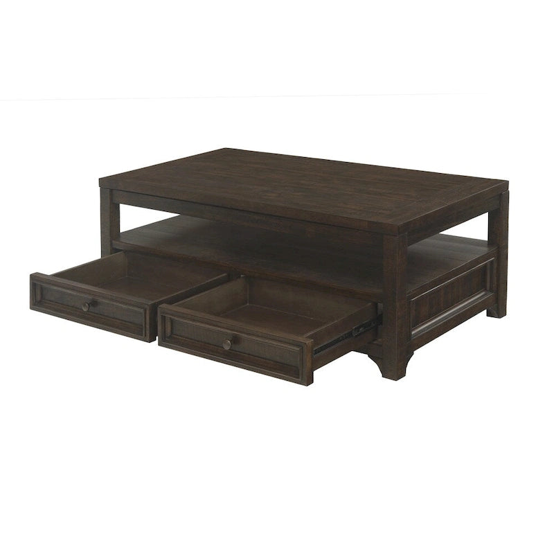 Table basse relevable en bois massif