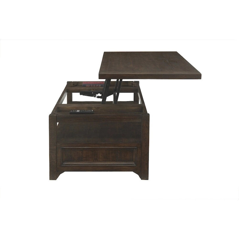 Table basse relevable en bois massif