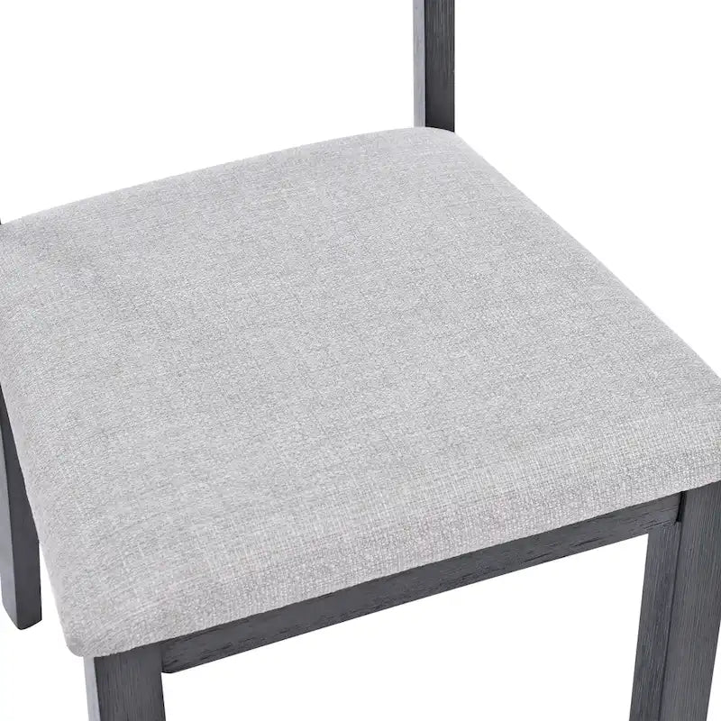 Table à manger carrée en hévéa massif pour salle à manger de style fermier
