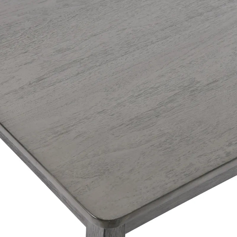 Table à manger carrée en hévéa massif pour salle à manger de style fermier