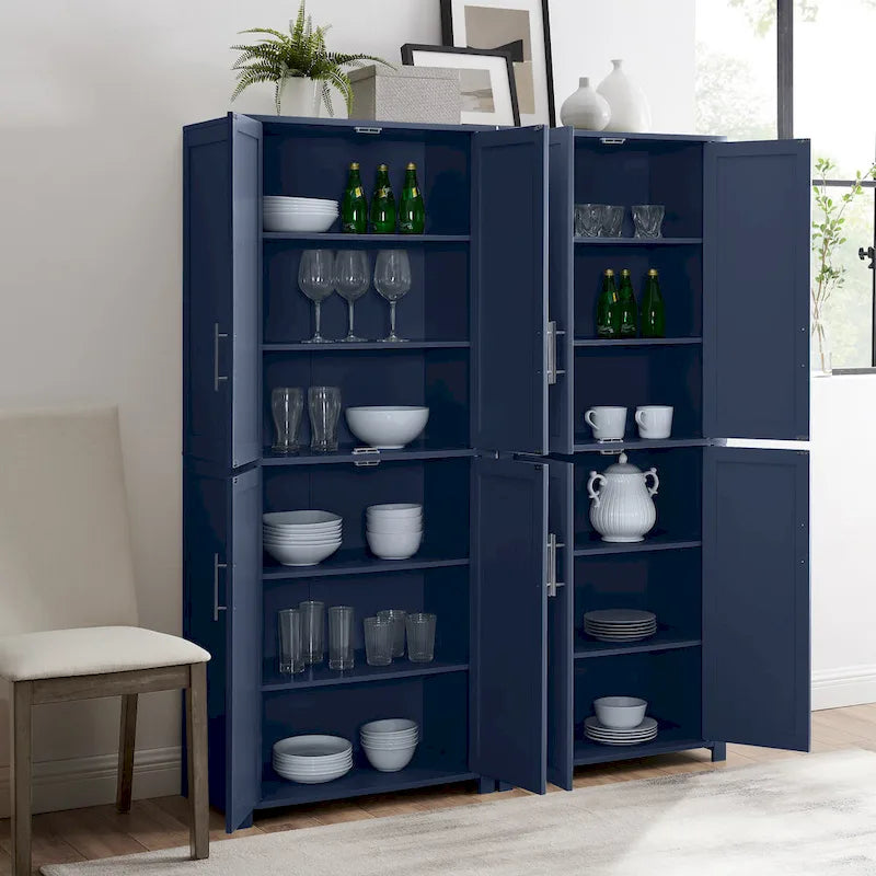 Armoire de rangement de cuisine avec étagères réglables