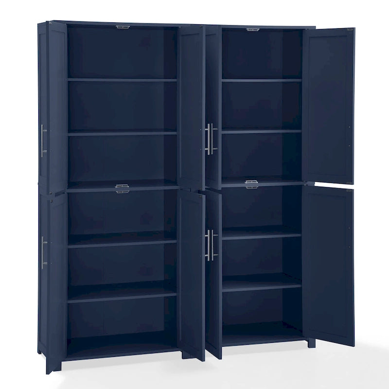 Armoire de rangement de cuisine avec étagères réglables
