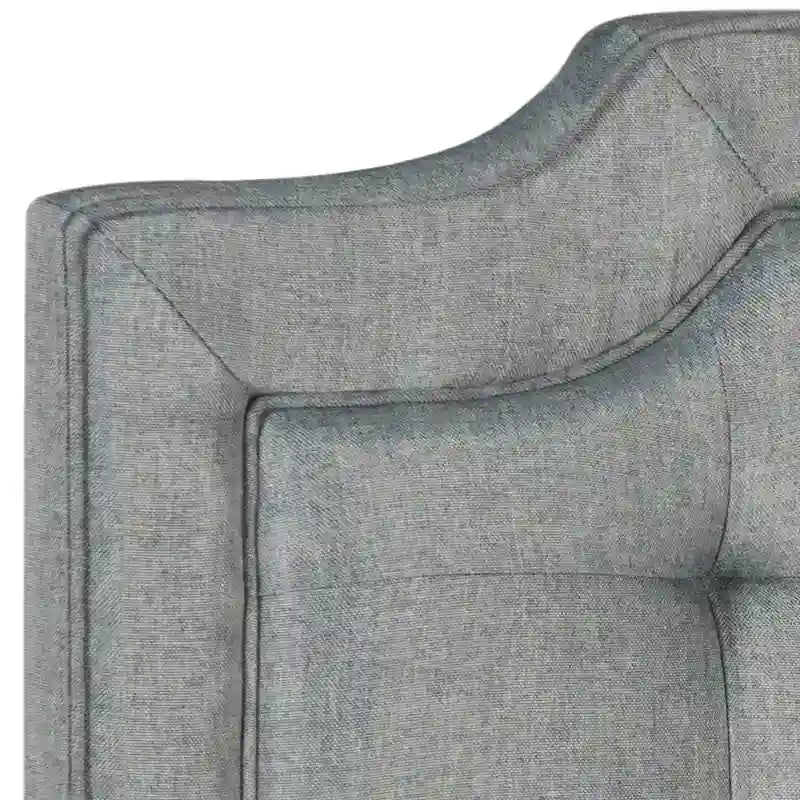 Tête de lit capitonnée taupe (Très grand lit)