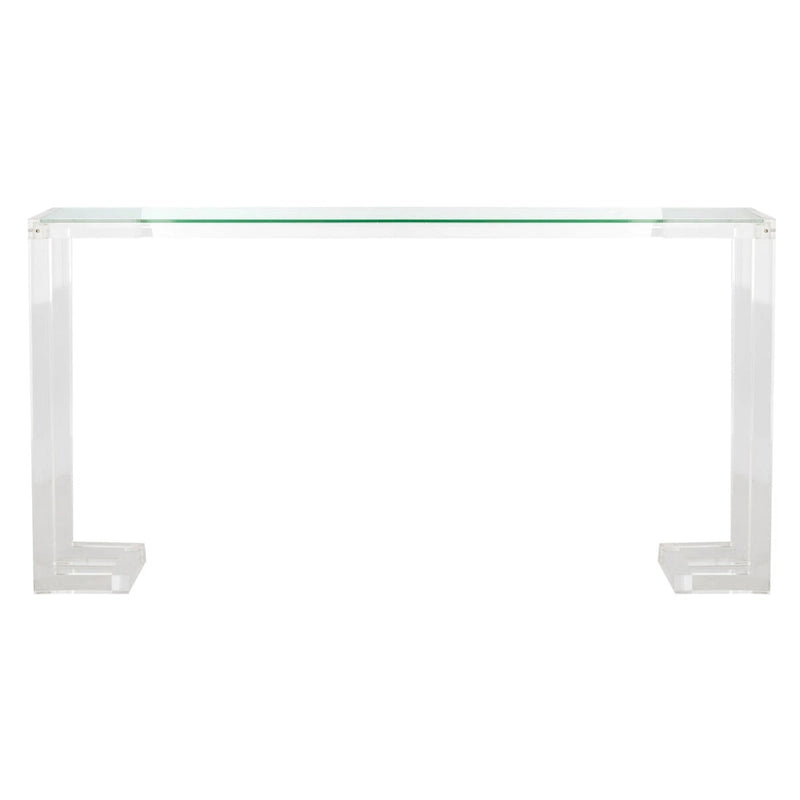 Console en acrylique transparent - 60 L x 10 P x 30 H
