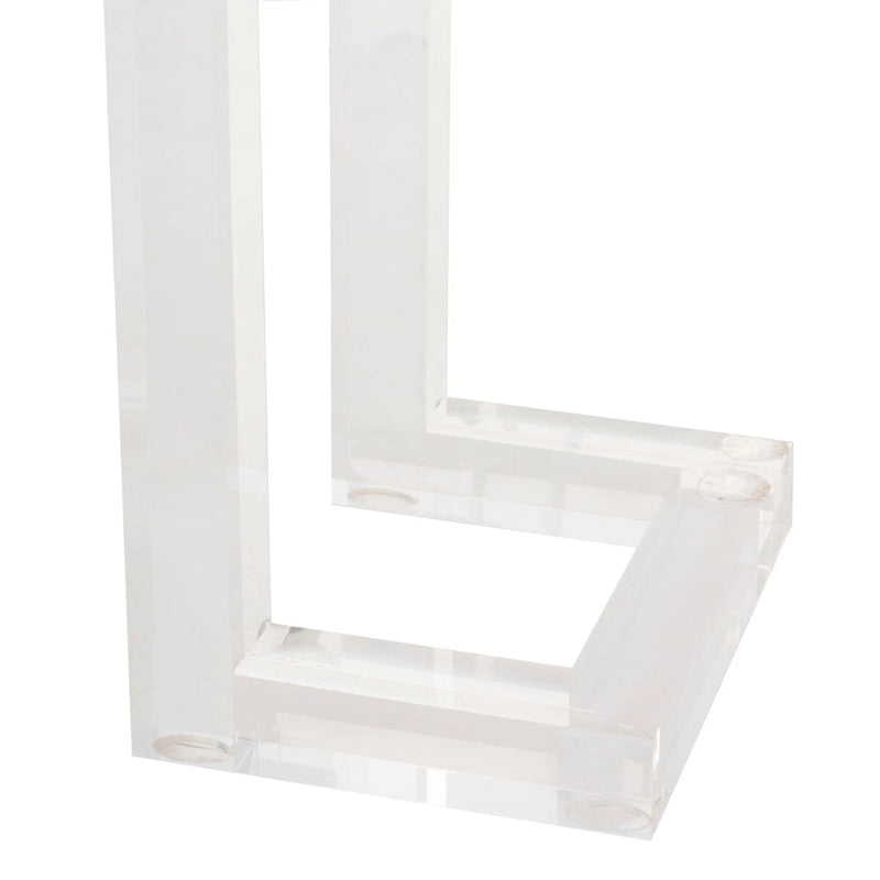 Console en acrylique transparent - 60 L x 10 P x 30 H