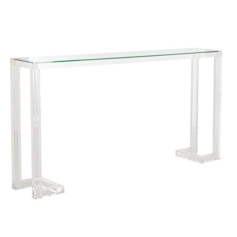 Console en acrylique transparent - 60 L x 10 P x 30 H