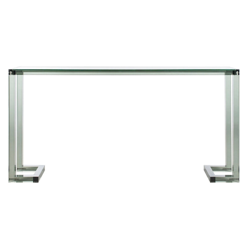 Console en acrylique transparent - 60 L x 10 P x 30 H