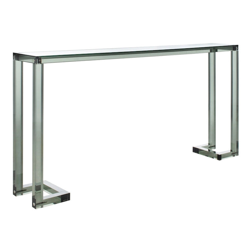 Console en acrylique transparent - 60 L x 10 P x 30 H