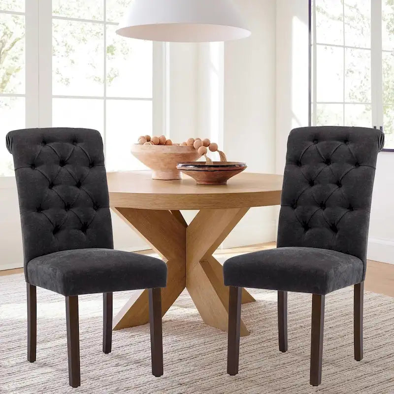 Chaise de salle à manger Parsons capitonnée avec siège rembourré