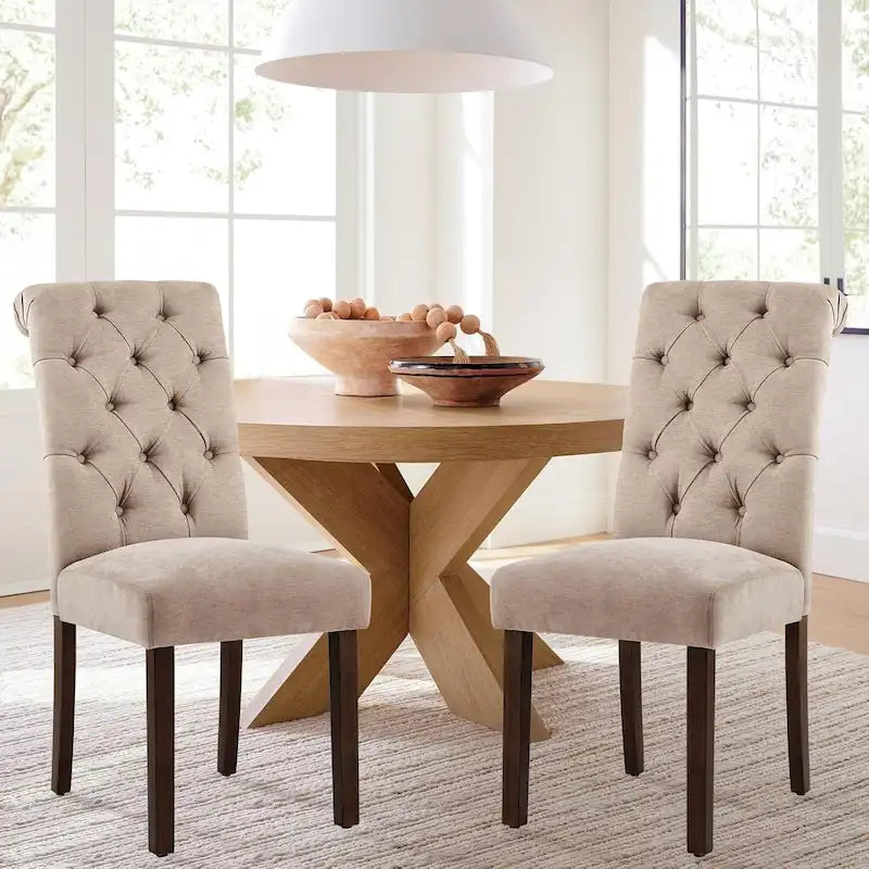 Chaise de salle à manger Parsons capitonnée avec siège rembourré