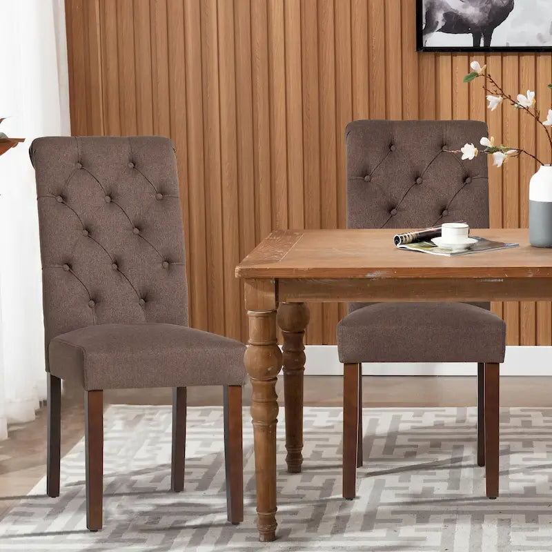 Chaise de salle à manger Parsons capitonnée avec siège rembourré