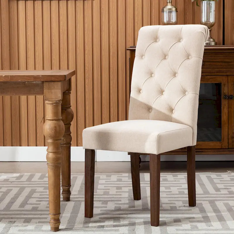 Chaise de salle à manger Parsons capitonnée avec siège rembourré