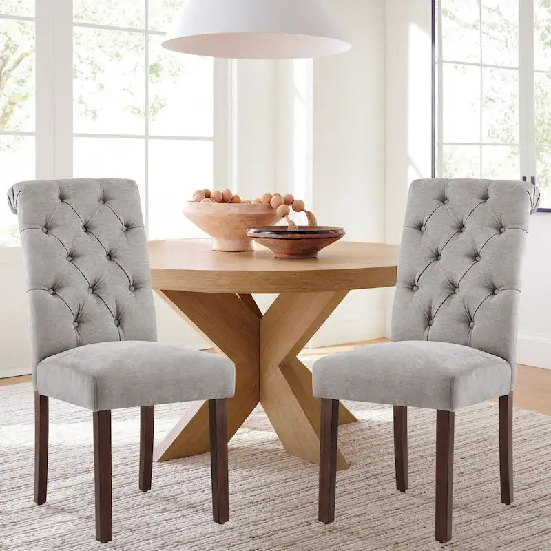 Chaise de salle à manger Parsons capitonnée avec siège rembourré