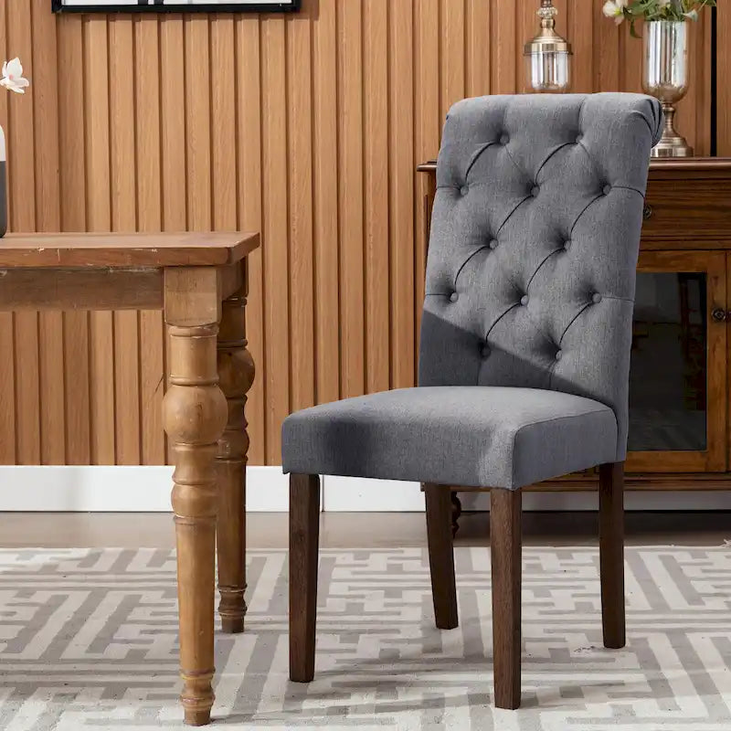 Chaise de salle à manger Parsons capitonnée avec siège rembourré