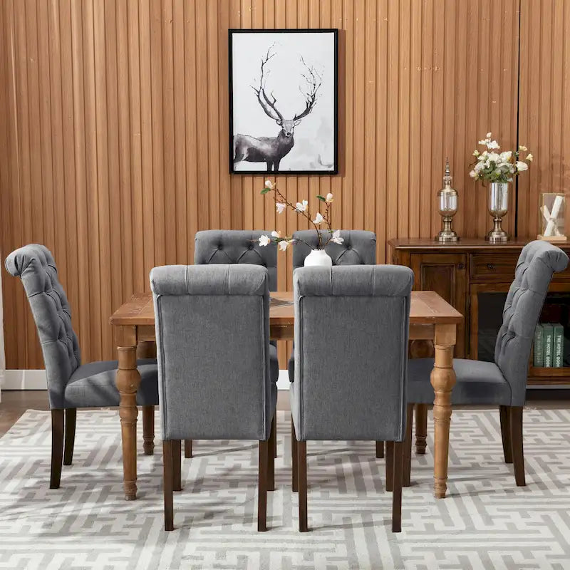Chaise de salle à manger Parsons capitonnée avec siège rembourré