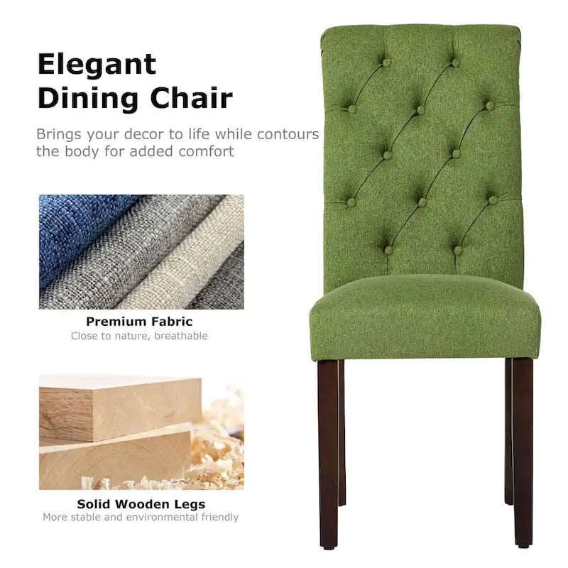 Chaise de salle à manger Parsons capitonnée avec siège rembourré
