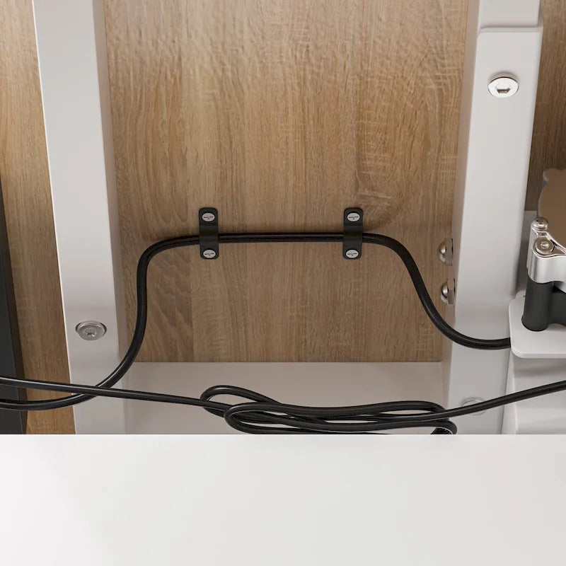 Bureau assis-debout spacieux et robuste avec fonction de hauteur réglable